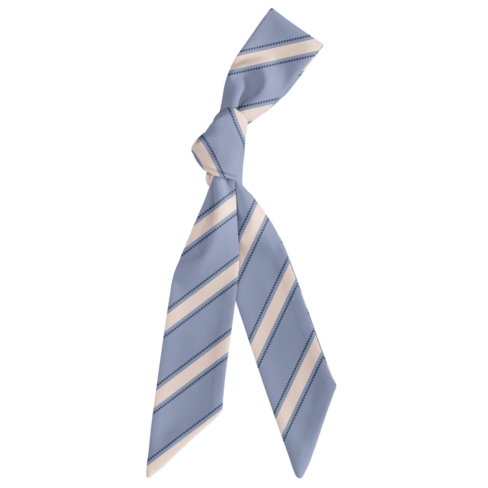 Fox Stripe Hair Scarf - Scarf Tied Into Knot - Knotty Tie Co.