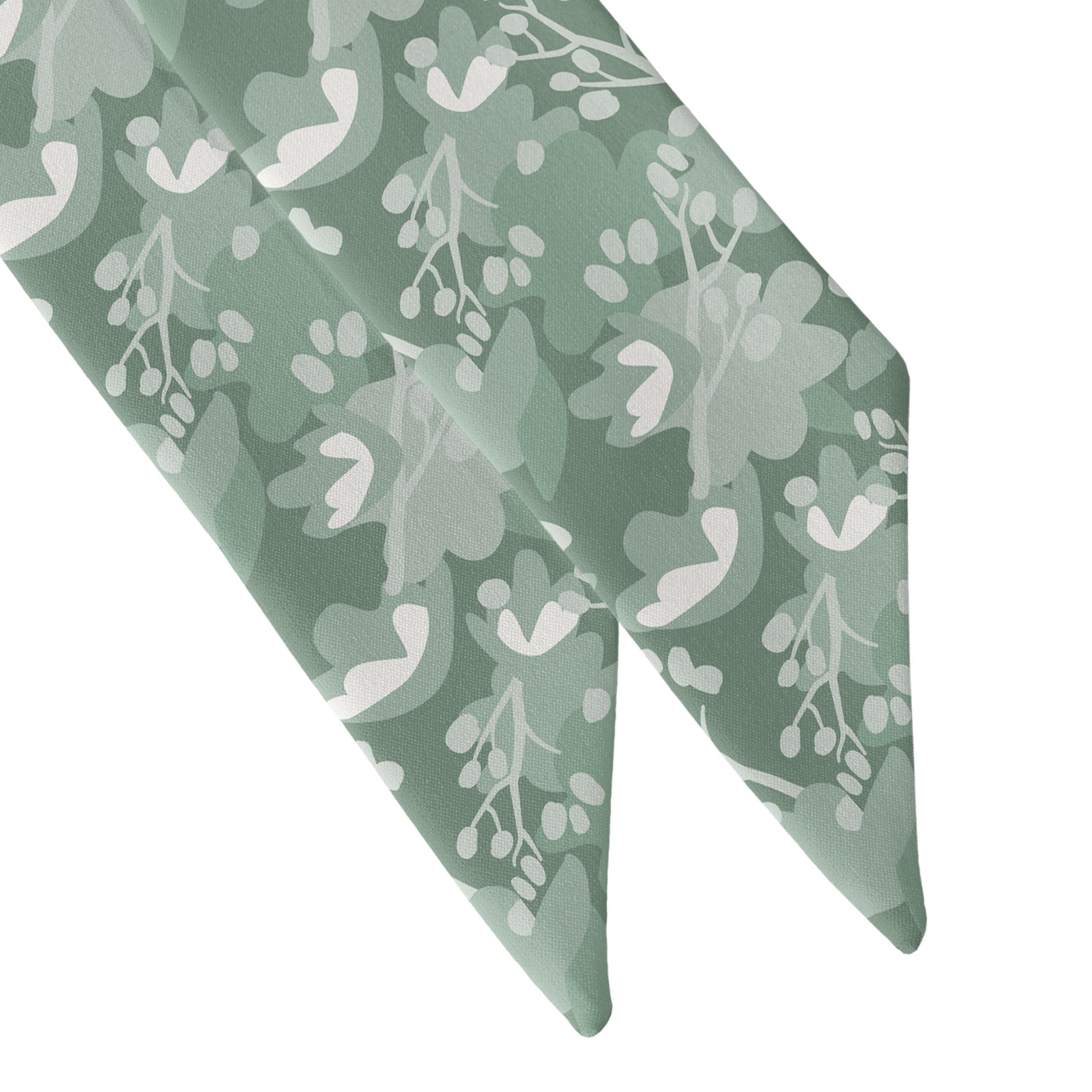 Francis Floral Hair Scarf - Scarf Tapered Ends - Knotty Tie Co.