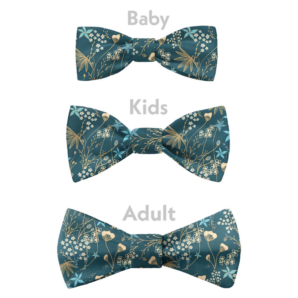Frankie Floral Bow Tie - Bow Sizes - Knotty Tie Co.
