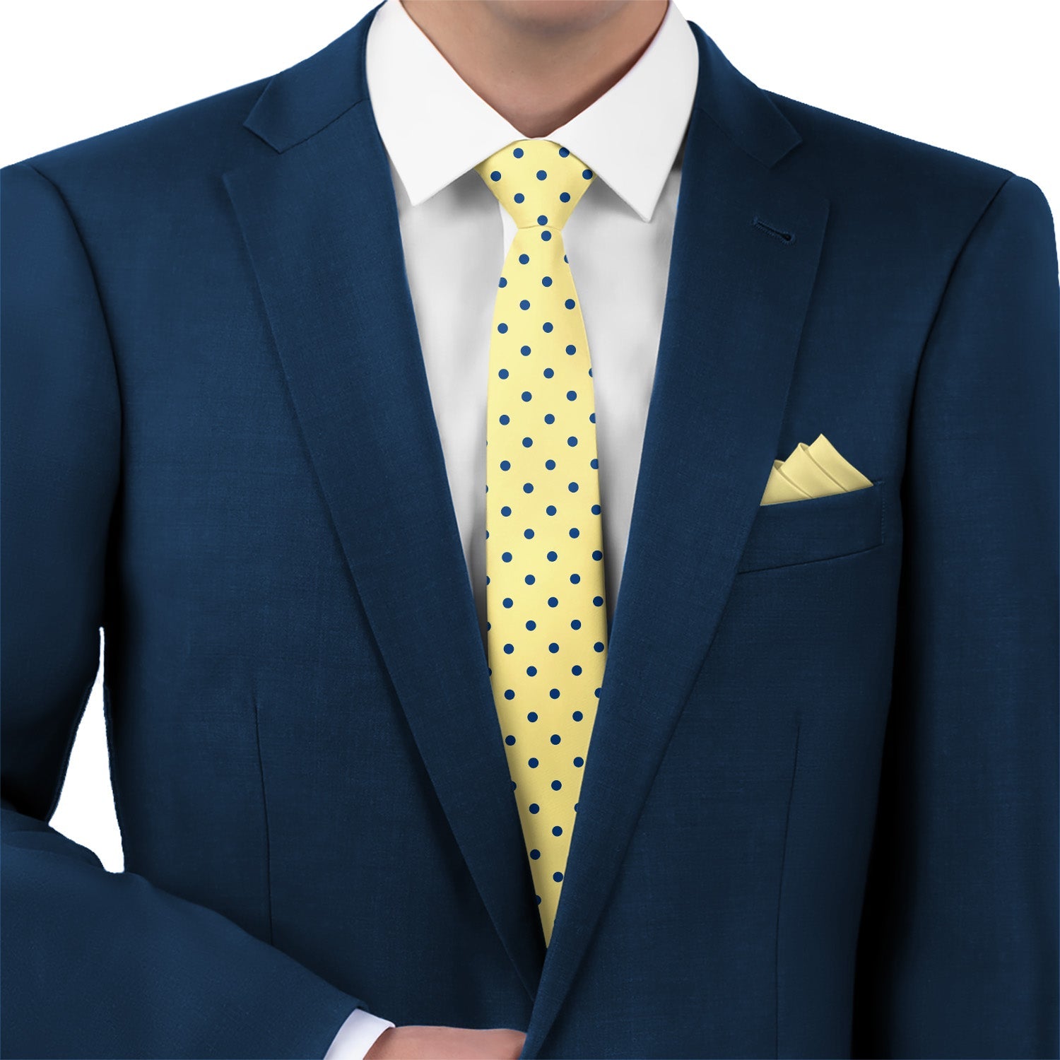 Franklin Dots Necktie - Matching Pocket Square - Knotty Tie Co.