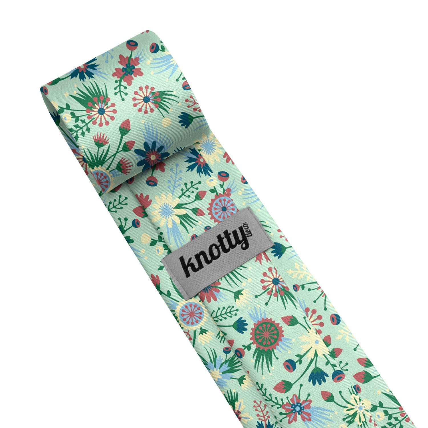 Freesia Floral Necktie - Tag - Knotty Tie Co.