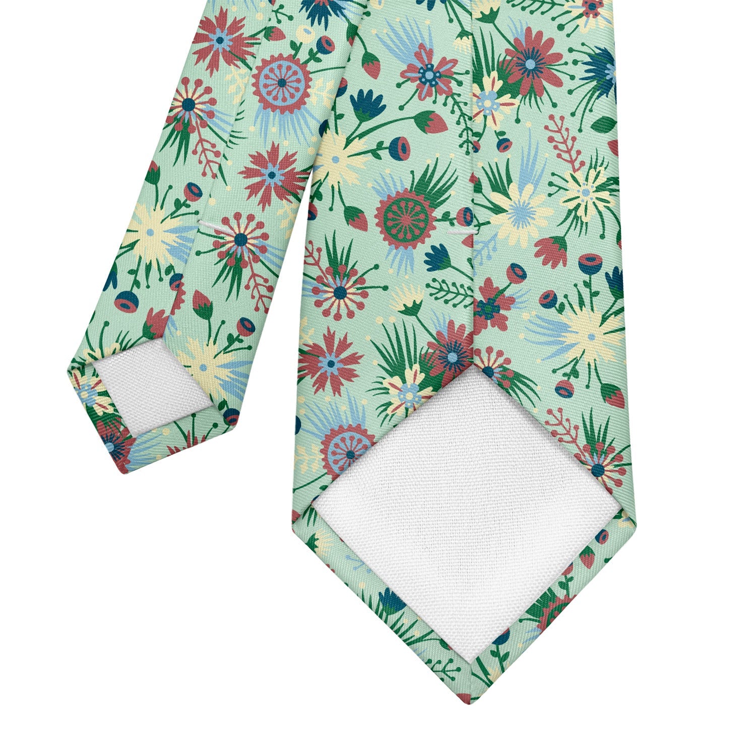 Freesia Floral Necktie - Tipping - Knotty Tie Co.