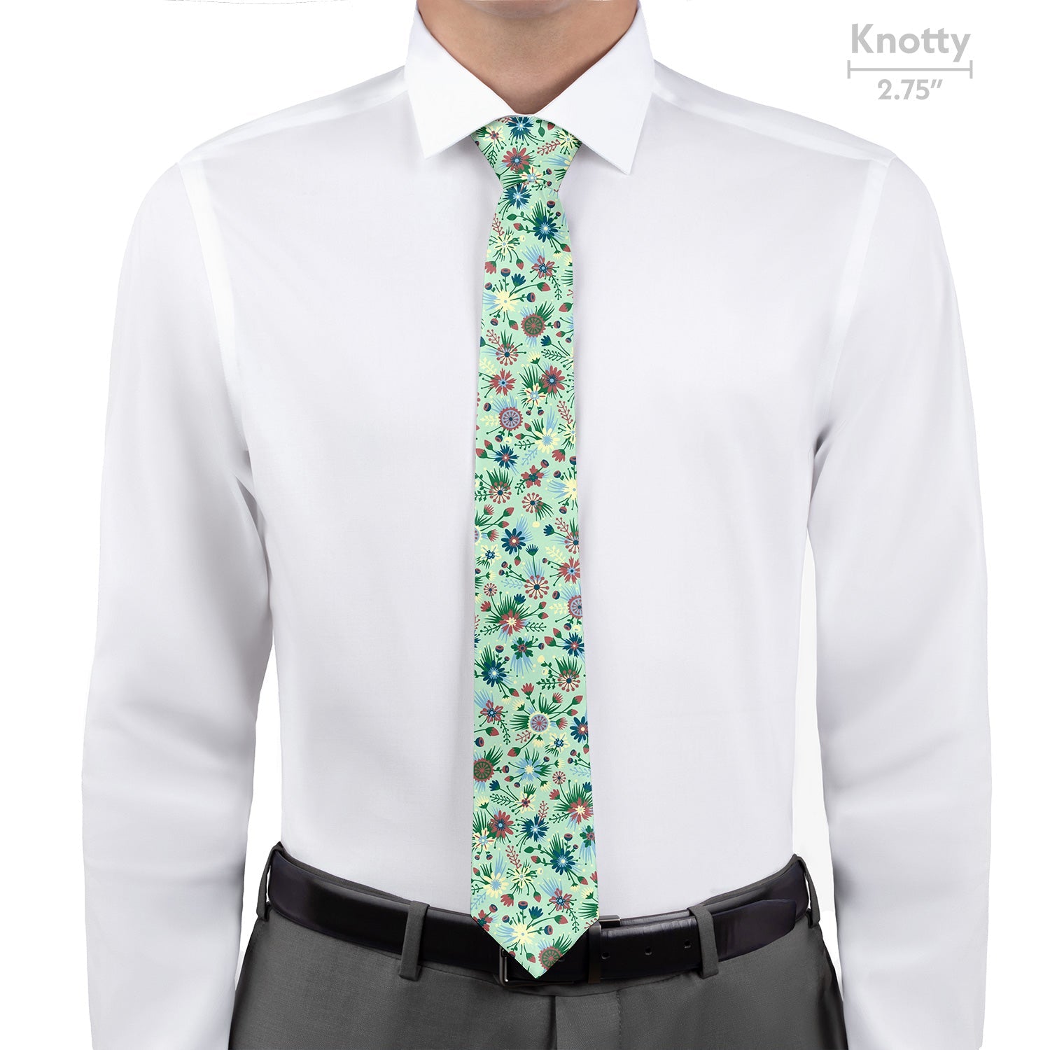 Freesia Floral Necktie - Knotty - Knotty Tie Co.