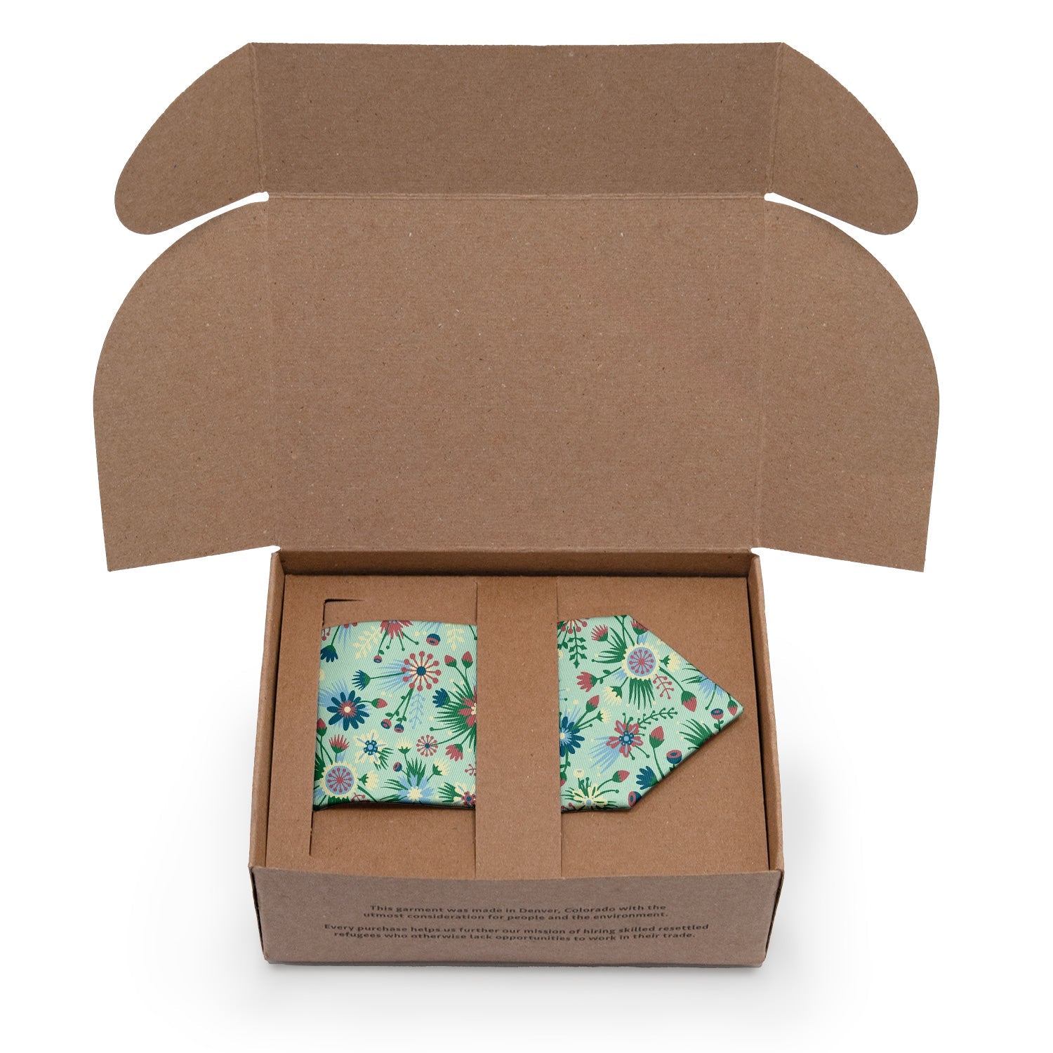 Freesia Floral Necktie - Packaging - Knotty Tie Co.