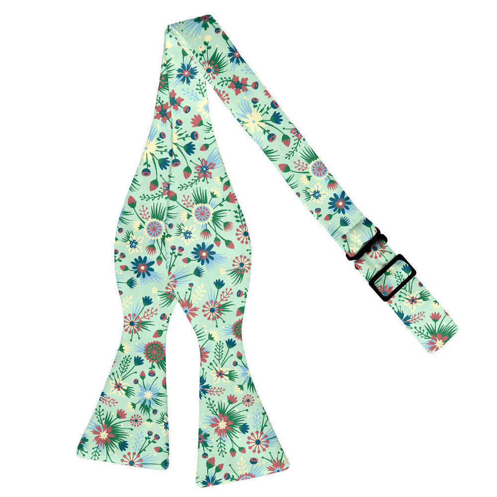 Freesia Floral Bow Tie - Self Tie Flat - Knotty Tie Co.