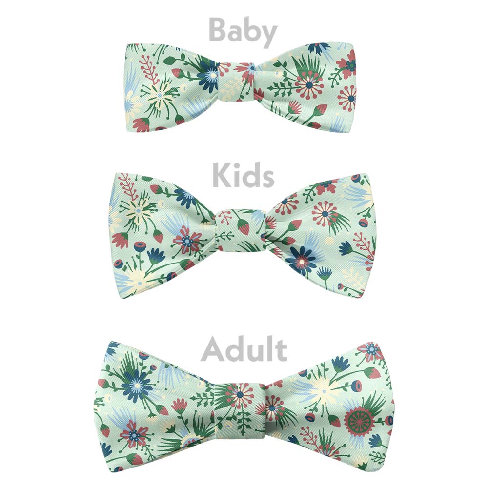 Freesia Floral Bow Tie - Bow Sizes - Knotty Tie Co.