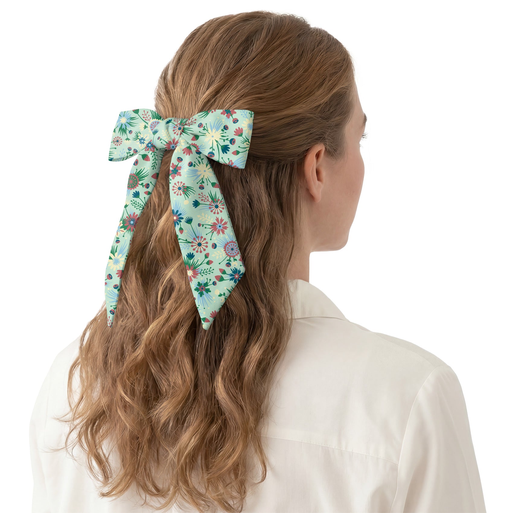 Freesia Floral Hair Scarf - Hair Scarf - Knotty Tie Co.