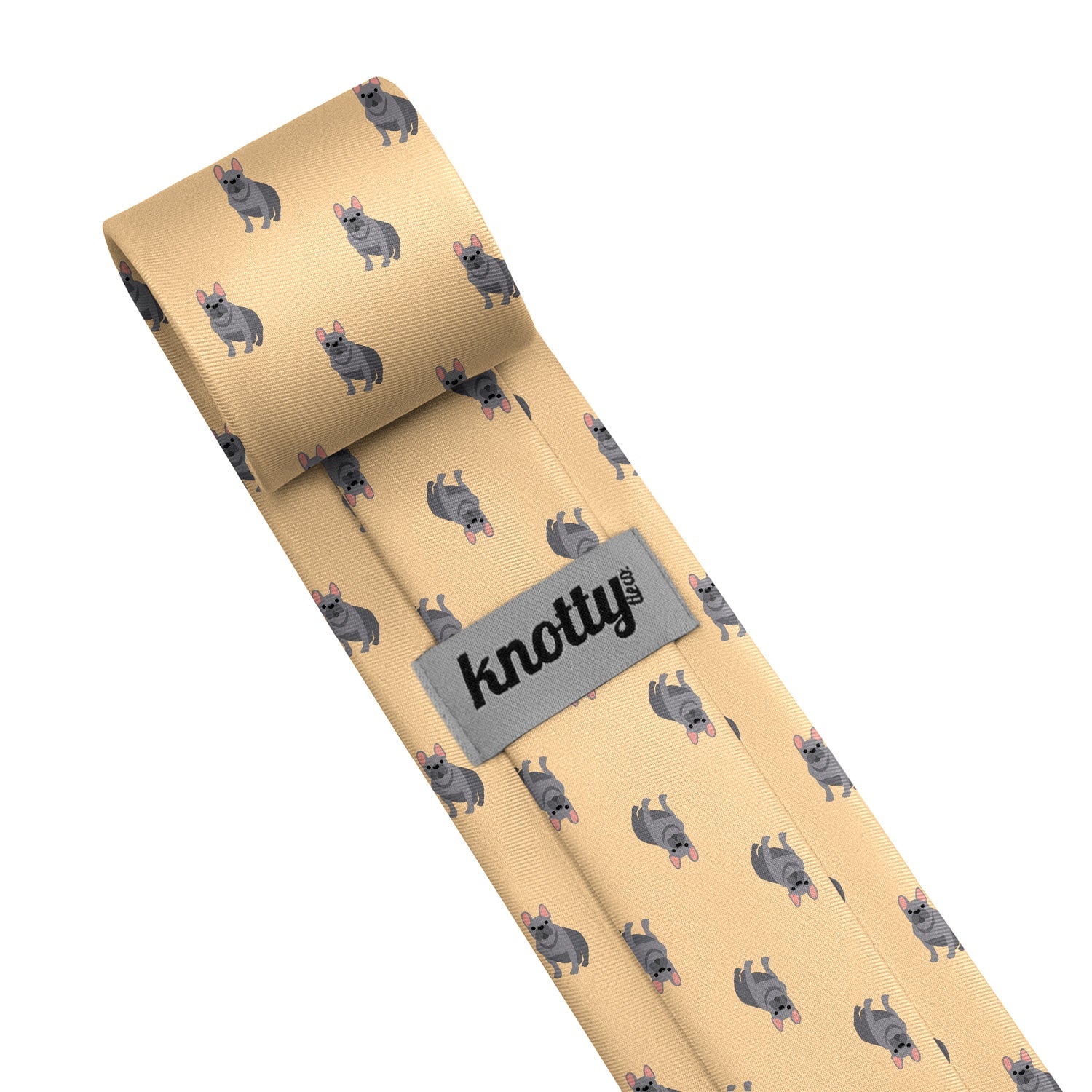 French Bulldog Necktie - Tag - Knotty Tie Co.