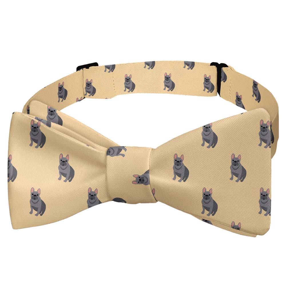 French Bulldog Bow Tie - Self Tie Bow Tie - Knotty Tie Co.