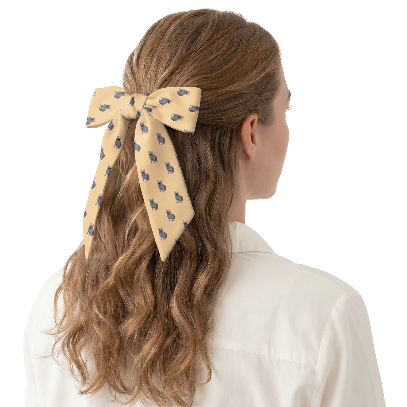 French Bulldog Hair Scarf - Hair Scarf - Knotty Tie Co.
