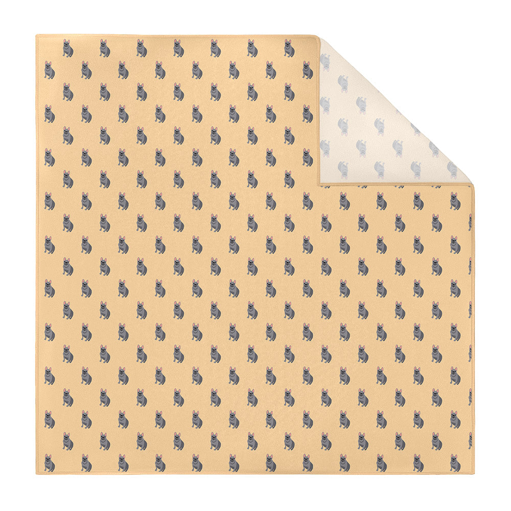 French Bulldog Pocket Square - Printed - Knotty Tie Co.