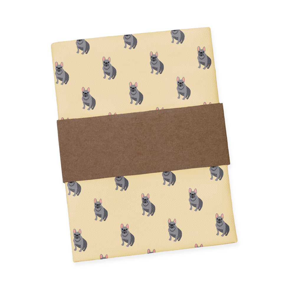 French Bulldog Pocket Square - Packaging - Knotty Tie Co.