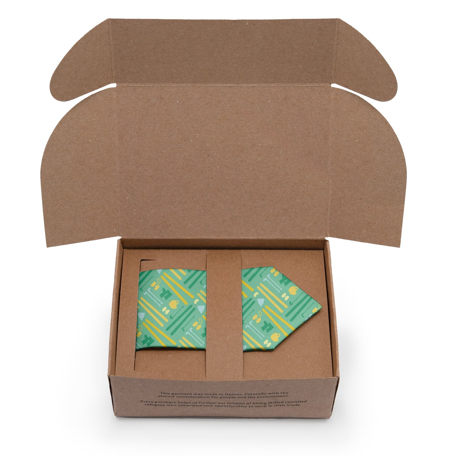 Fresh Pow Necktie - Packaging - Knotty Tie Co.