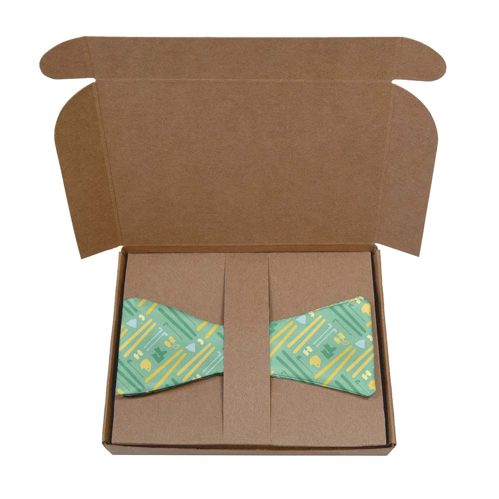Fresh Pow Bow Tie- Kraft Gift Box Packaging - Knotty Tie Co.