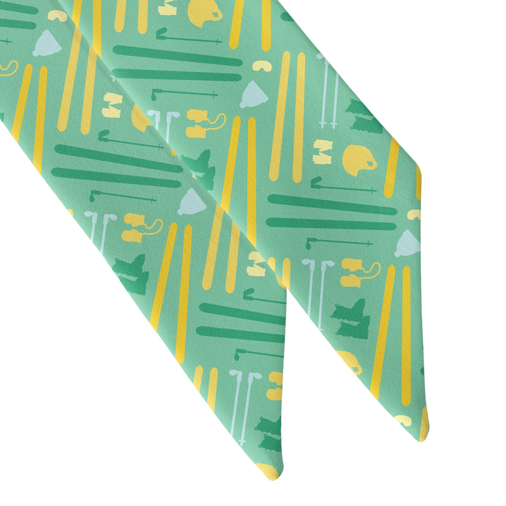 Fresh Pow Hair Scarf - Scarf Tapered Ends - Knotty Tie Co.