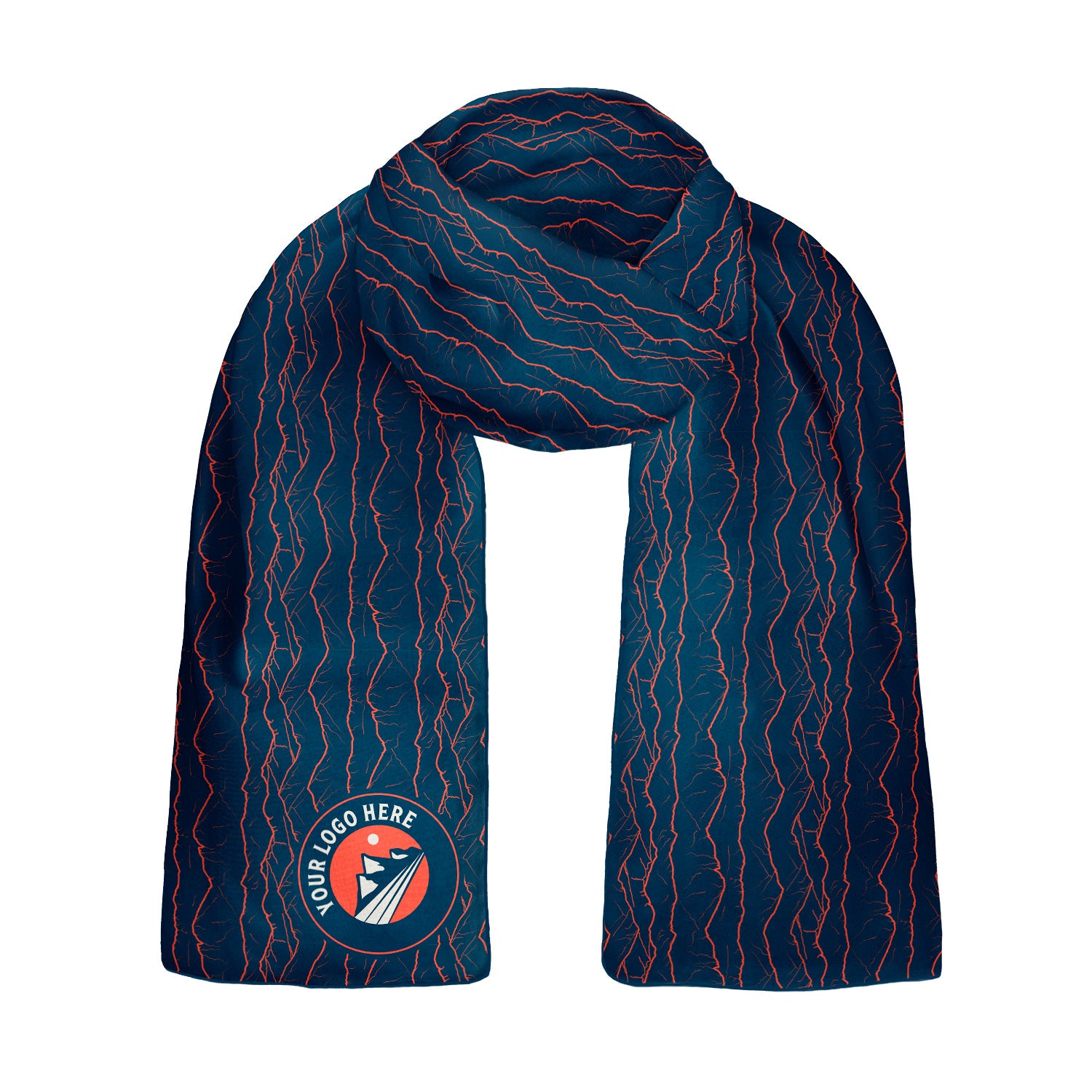 Front Range 3 60 x 18 Rectangle Chiffon Logo Scarf - Knotty Tie Co.