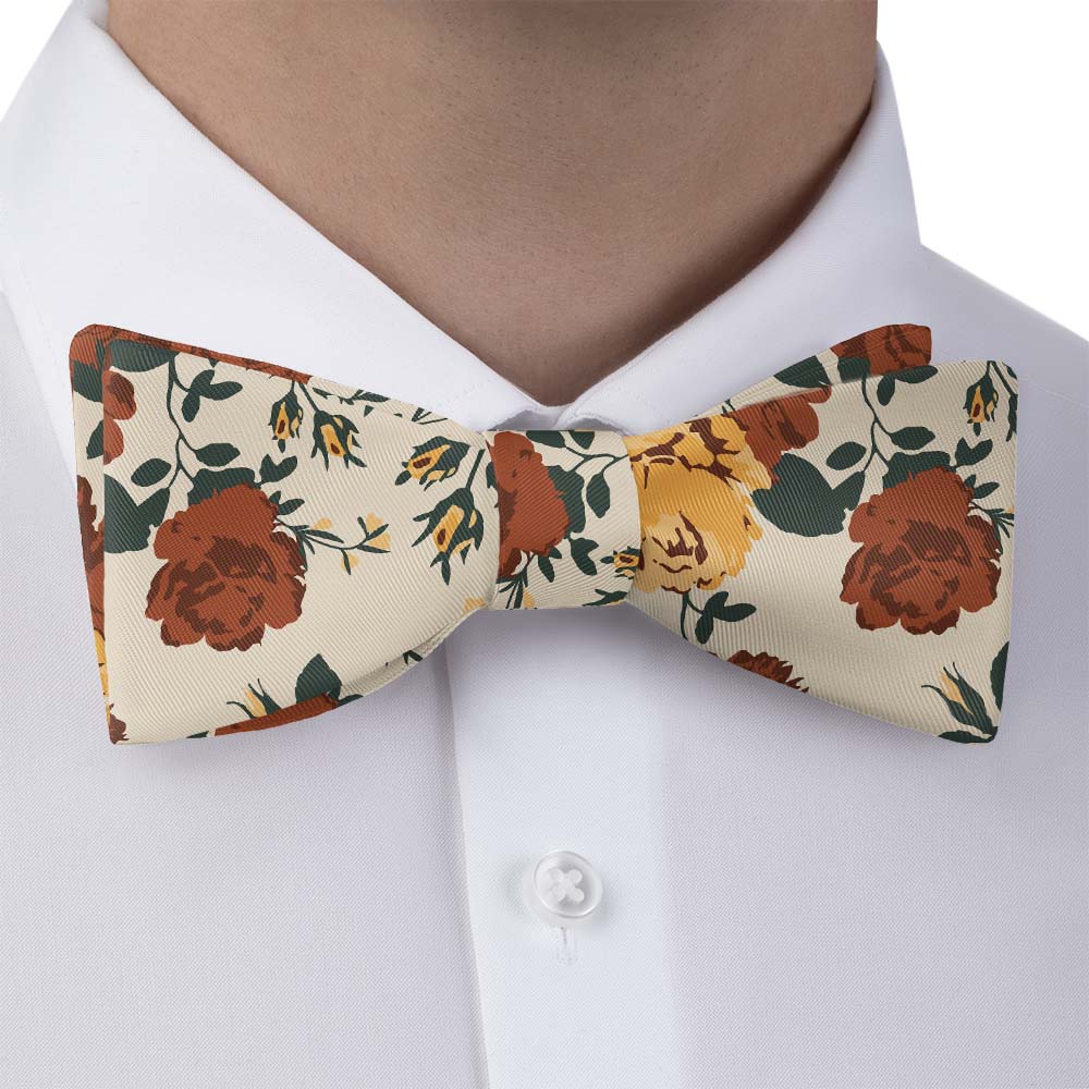 Full Bloom Floral Bow Tie - Self Tie Bow Tie - Knotty Tie Co.