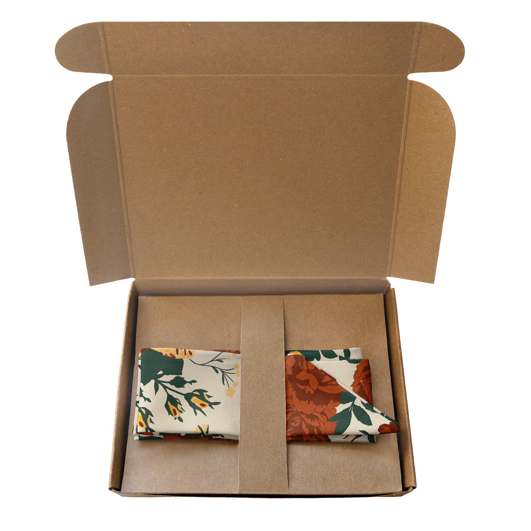 Full Bloom Floral Hair Scarf - Packaging - Knotty Tie Co.