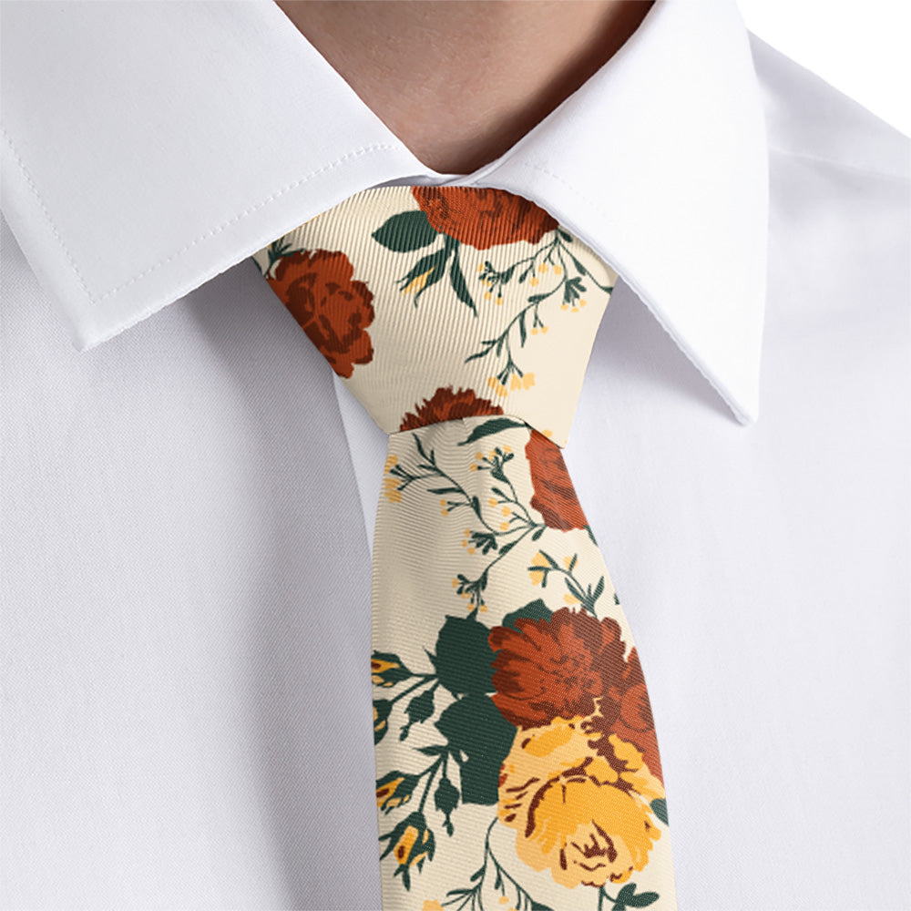 Full Bloom Floral Necktie - Dress Shirt - Knotty Tie Co.