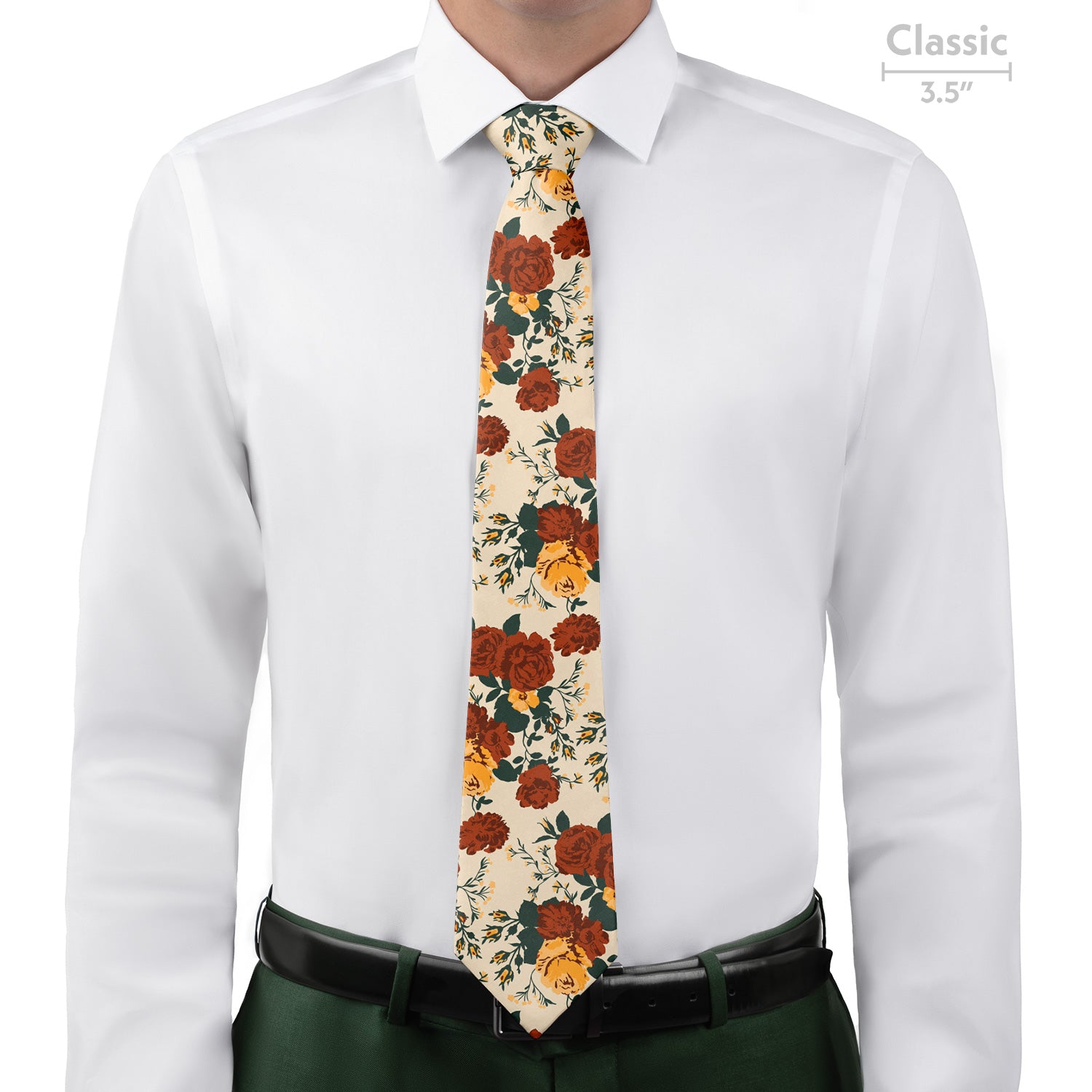 Full Bloom Floral Necktie - Classic  - Knotty Tie Co.