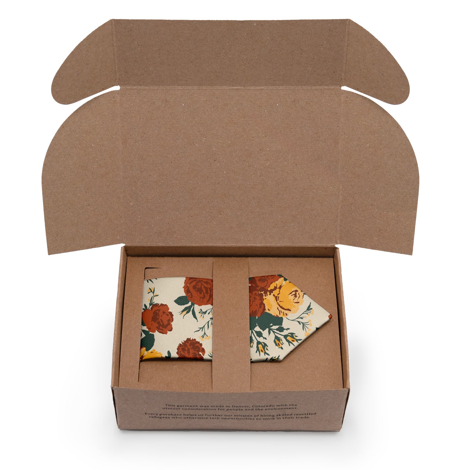 Full Bloom Floral Necktie - Packaging - Knotty Tie Co.