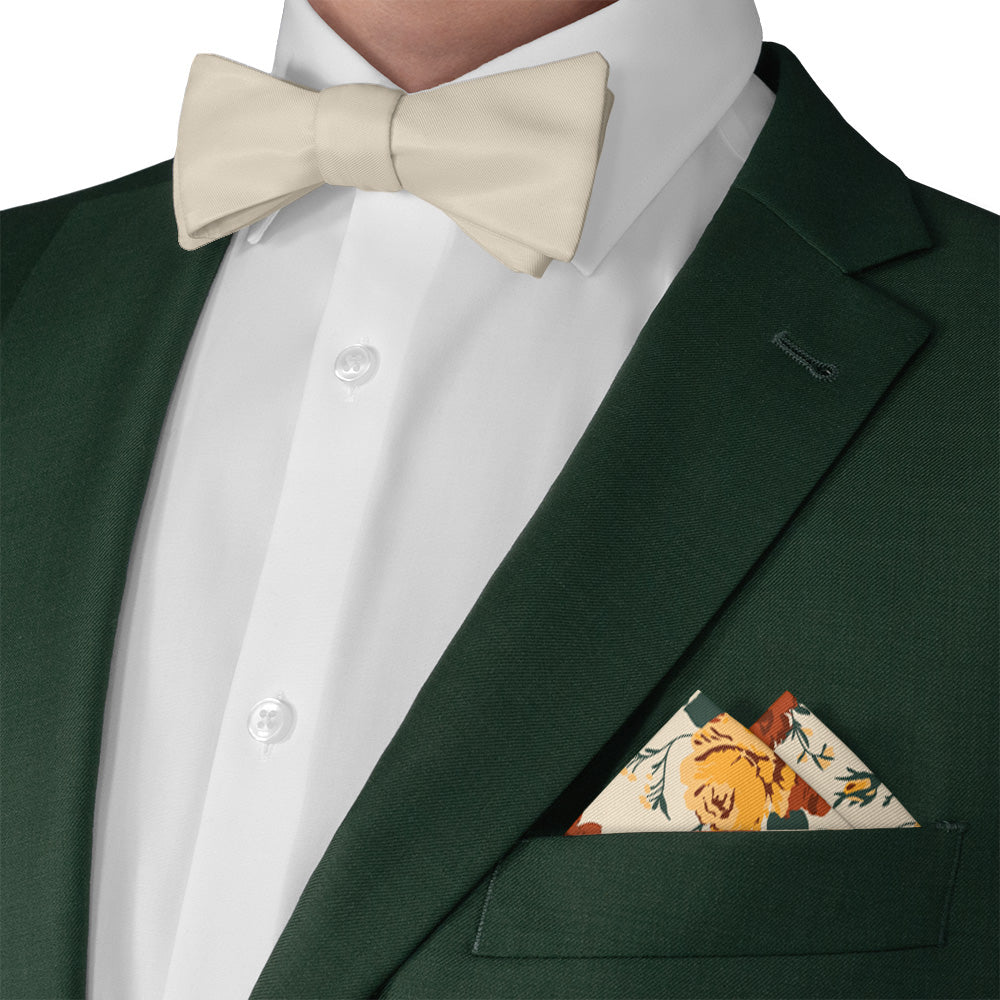 Full Bloom Floral Pocket Square - Matching Bow Tie - Knotty Tie Co.