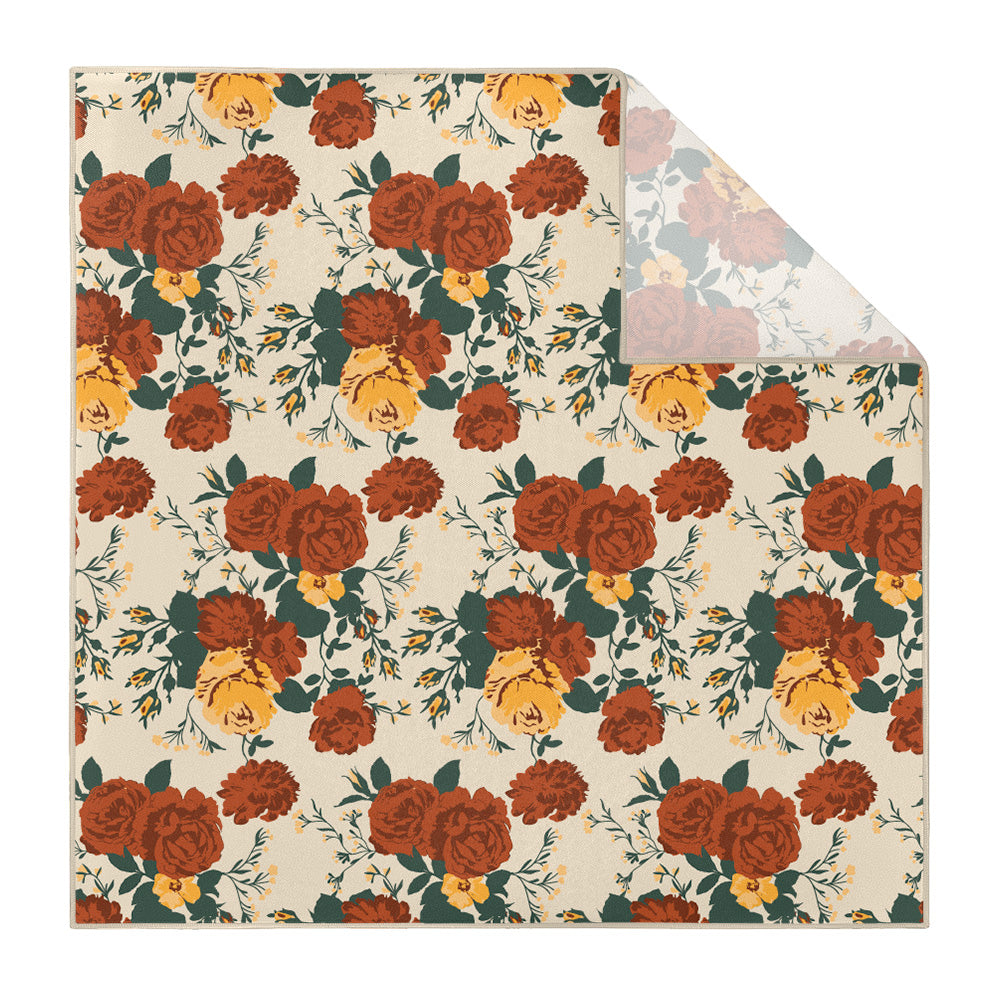 Full Bloom Floral Pocket Square - Printed - Knotty Tie Co.