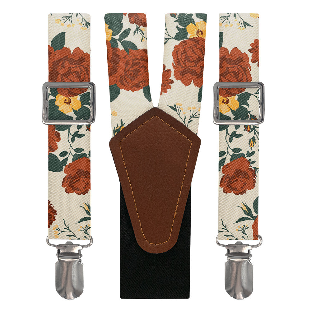 Full Bloom Floral Suspenders - Main View - Knotty Tie Co.