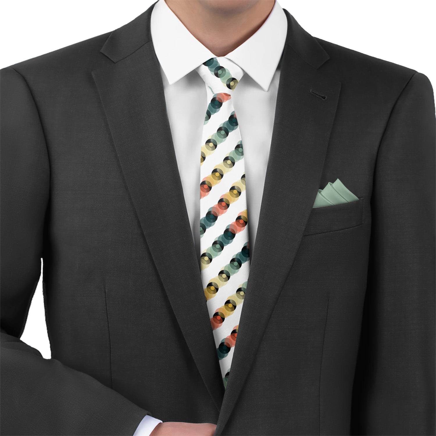 Funky Tunes Necktie - Matching Pocket Square - Knotty Tie Co.
