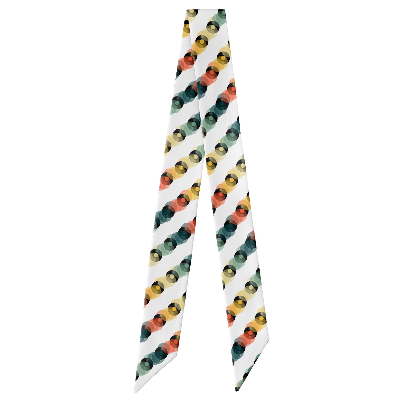 Funky Tunes Hair Scarf - Full View of Hair Scarf - Knotty Tie Co.