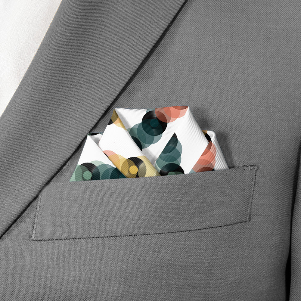 Funky Tunes Pocket Square - Scalloped Fold - Knotty Tie Co.