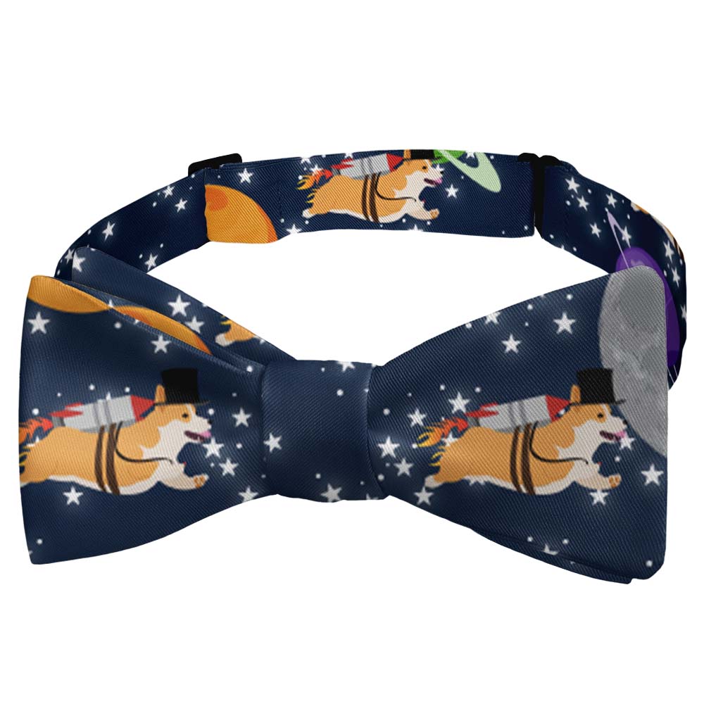Galactic Corgi Bow Tie - Self Tie Bow Tie - Knotty Tie Co.