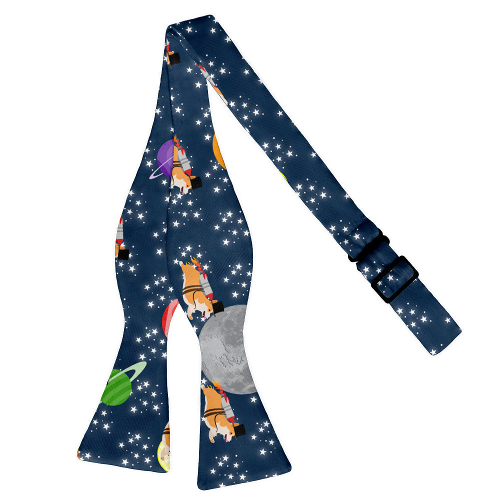 Galactic Corgi Bow Tie - Self Tie Flat - Knotty Tie Co.