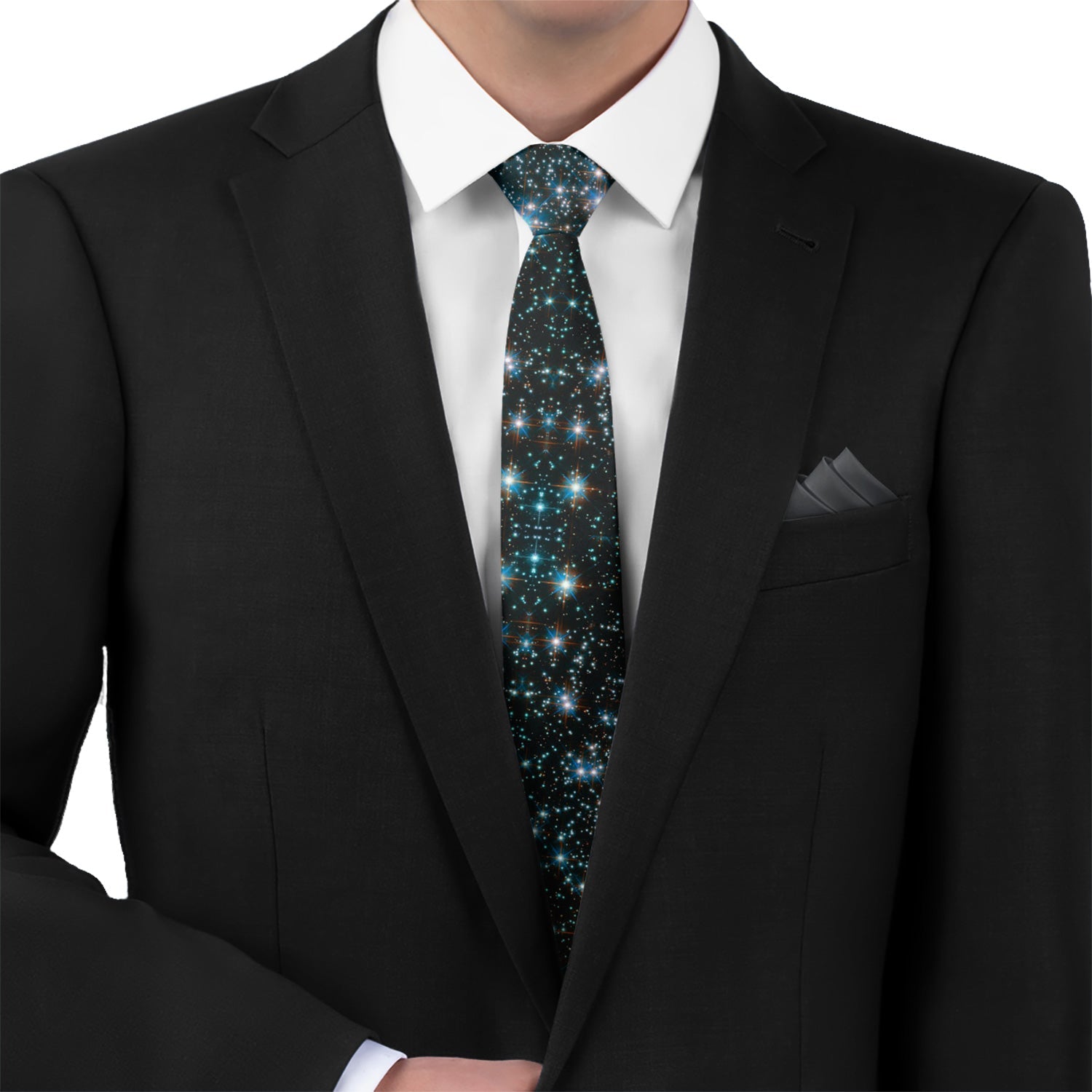 Galaxy Necktie - Matching Pocket Square - Knotty Tie Co.