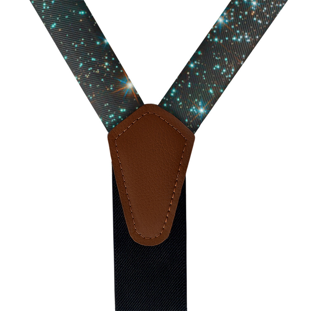 Galaxy Suspenders - Vegan Leather Y-Back - Knotty Tie Co.