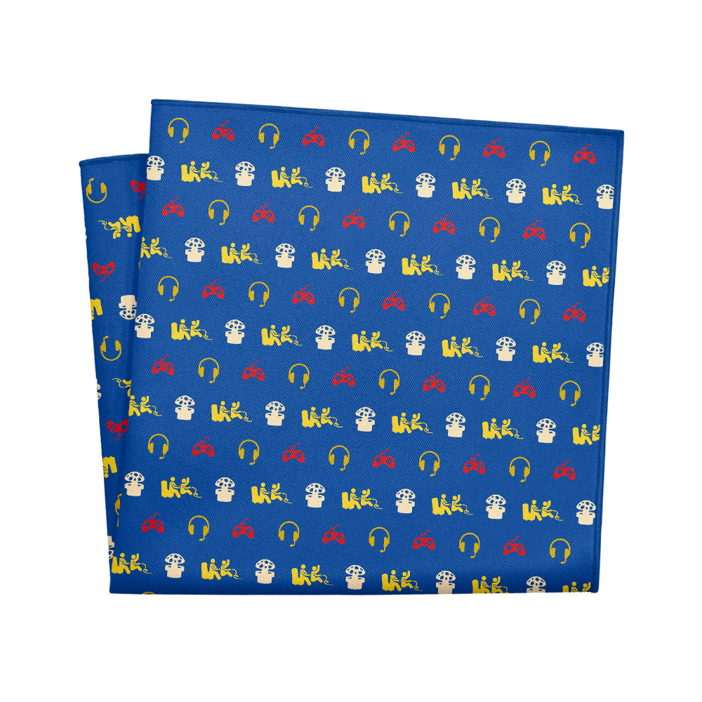 Gaming With Friends Pocket Square - 12" Square - Knotty Tie Co.