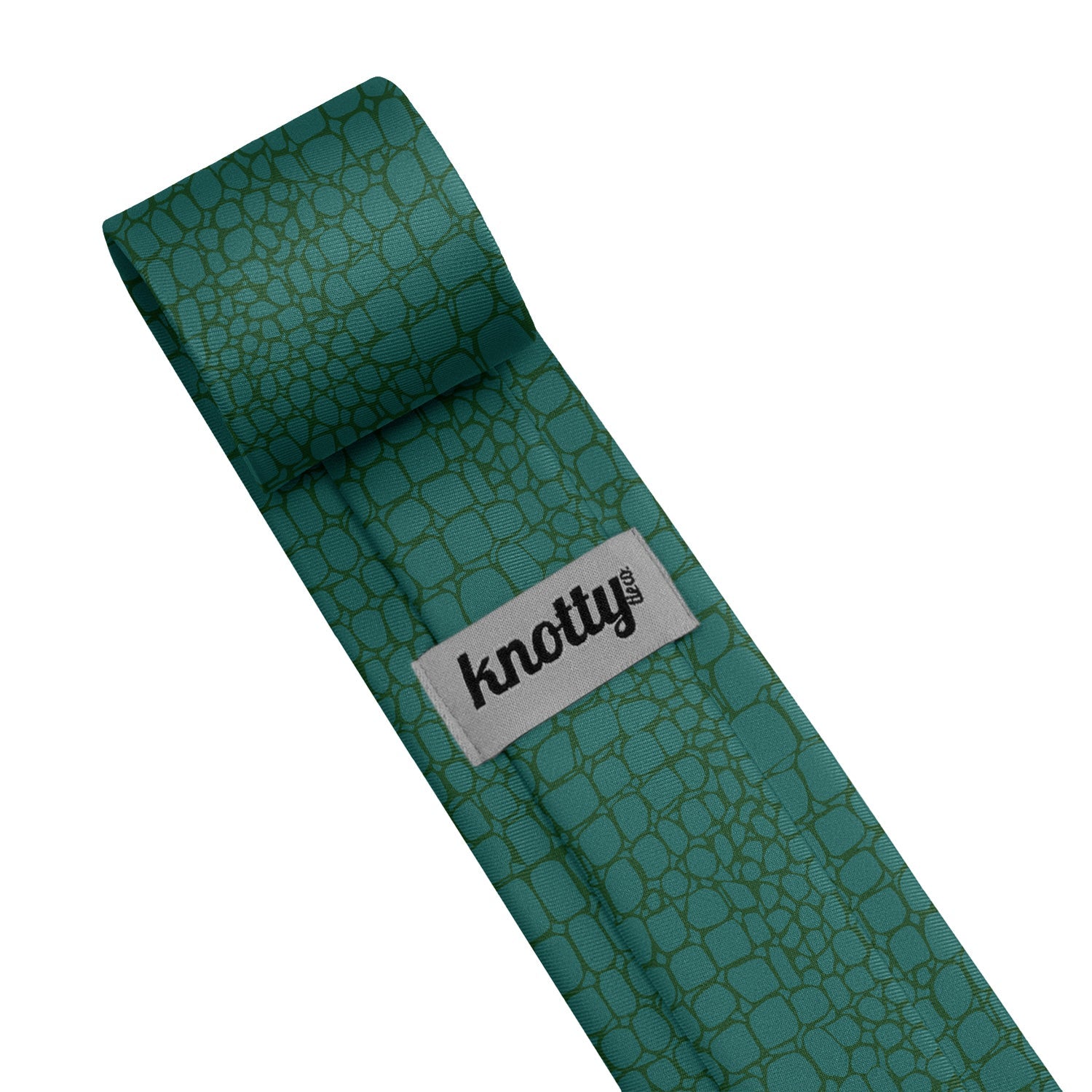 Gator Skin Necktie - Tag - Knotty Tie Co.