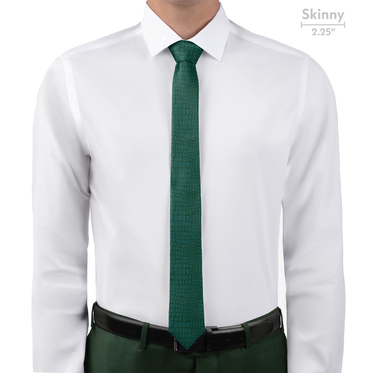 Gator Skin Necktie - Skinny - Knotty Tie Co.