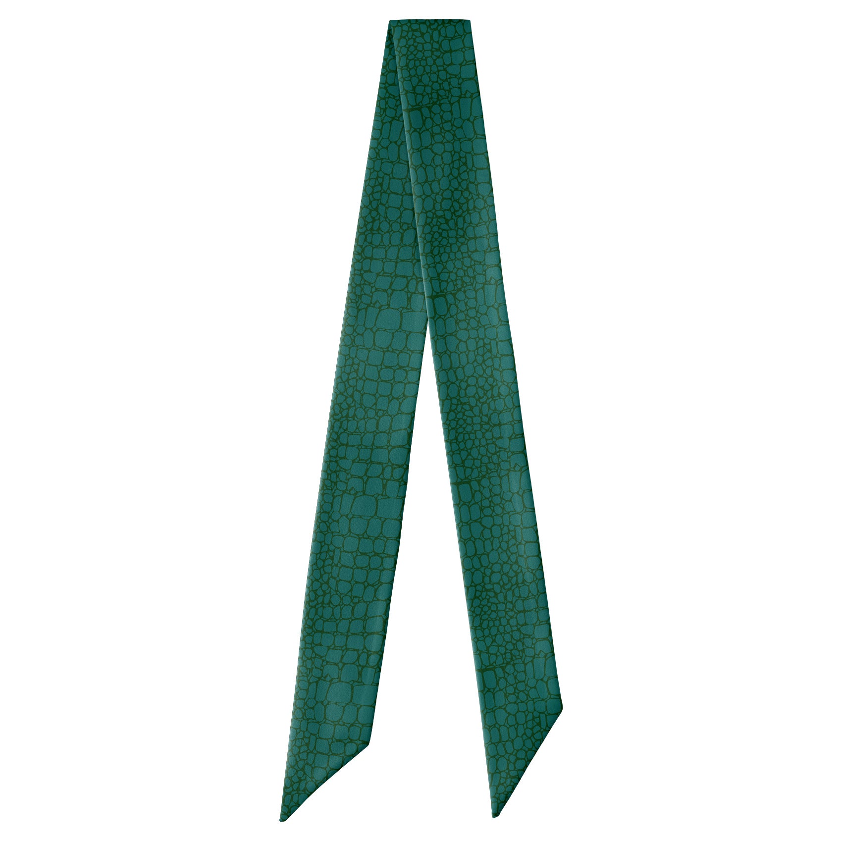 Gator Skin Hair Scarf - Full View of Hair Scarf - Knotty Tie Co.