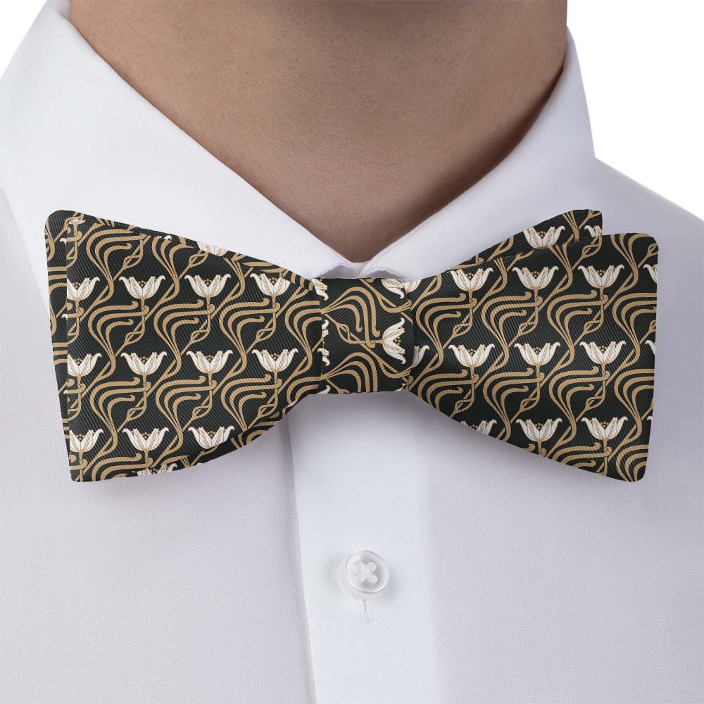 Gatsby Floral Bow Tie - Bow Tie with Dress Shirt - Knotty Tie Co.