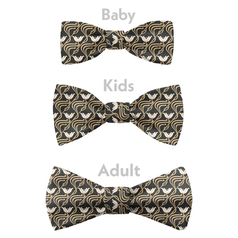 Gatsby Floral Bow Tie - Bow Sizes - Knotty Tie Co.