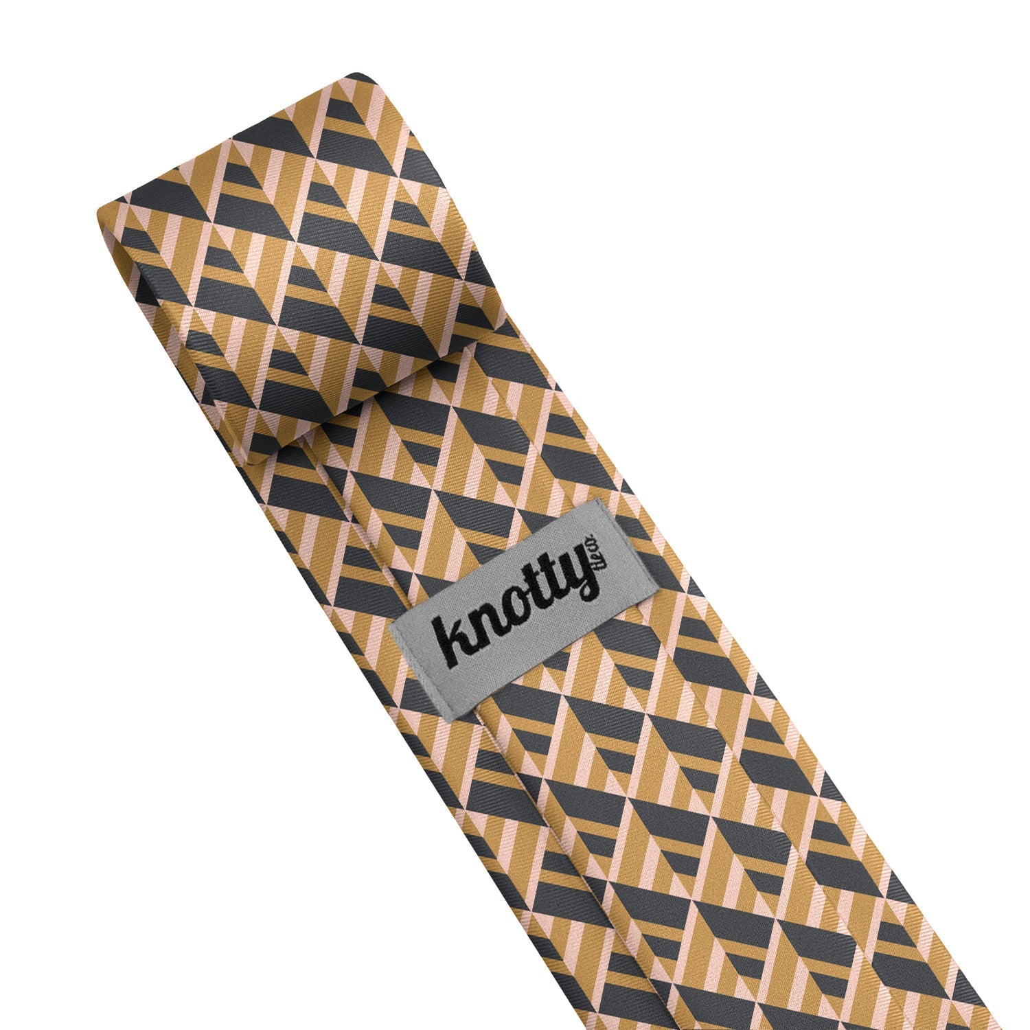 Geo Plates Necktie - Tag - Knotty Tie Co.