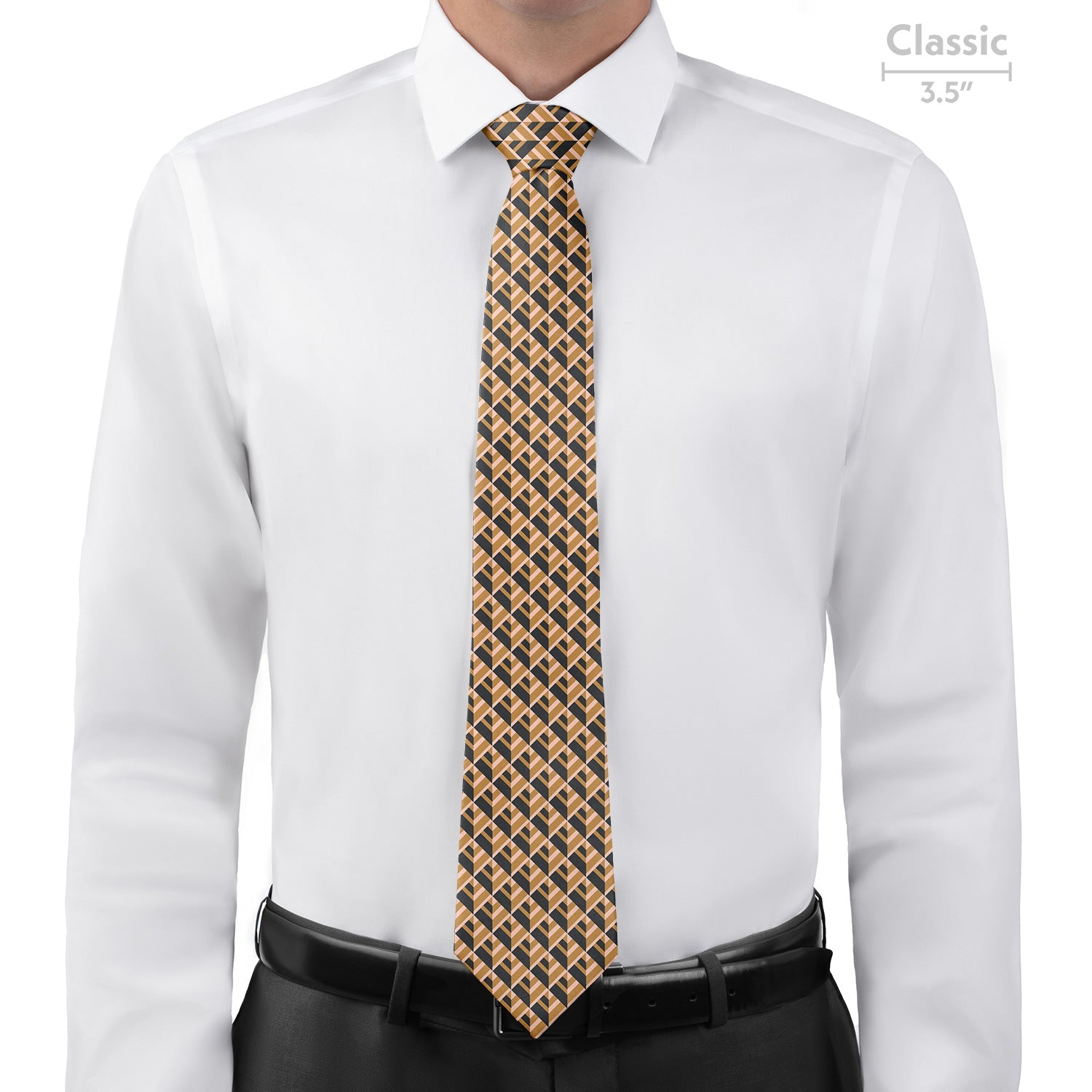 Geo Plates Necktie - Classic - Knotty Tie Co.