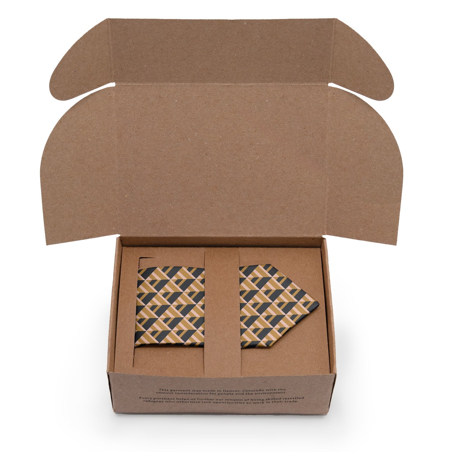 Geo Plates Necktie - Packaging - Knotty Tie Co.