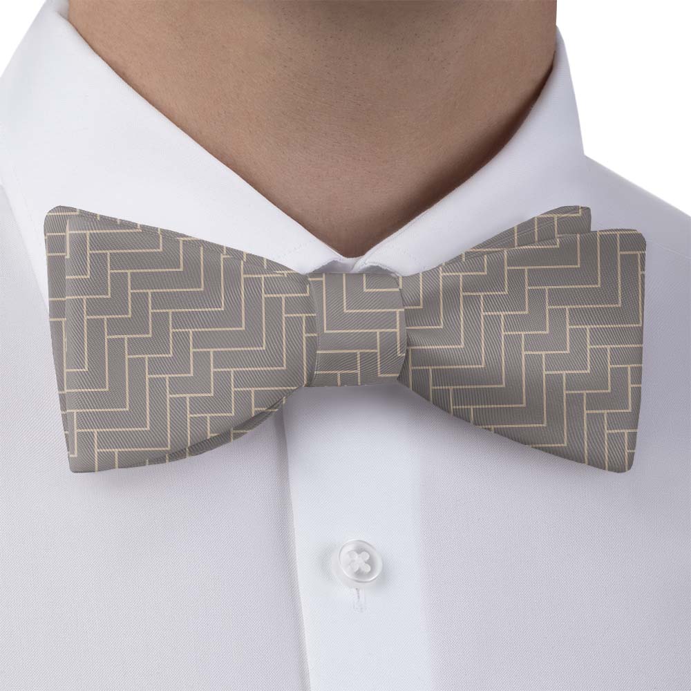 Geo Herring Bow Tie - Self Tie Bow Tie - Knotty Tie Co.