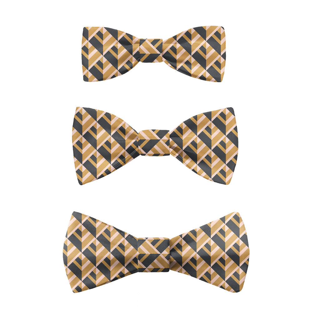 Geo Plates Bow Tie -  -  - Knotty Tie Co.