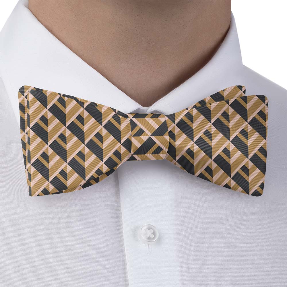 Geo Plates Bow Tie - Bow Tie with Dress Shirt - Knotty Tie Co.