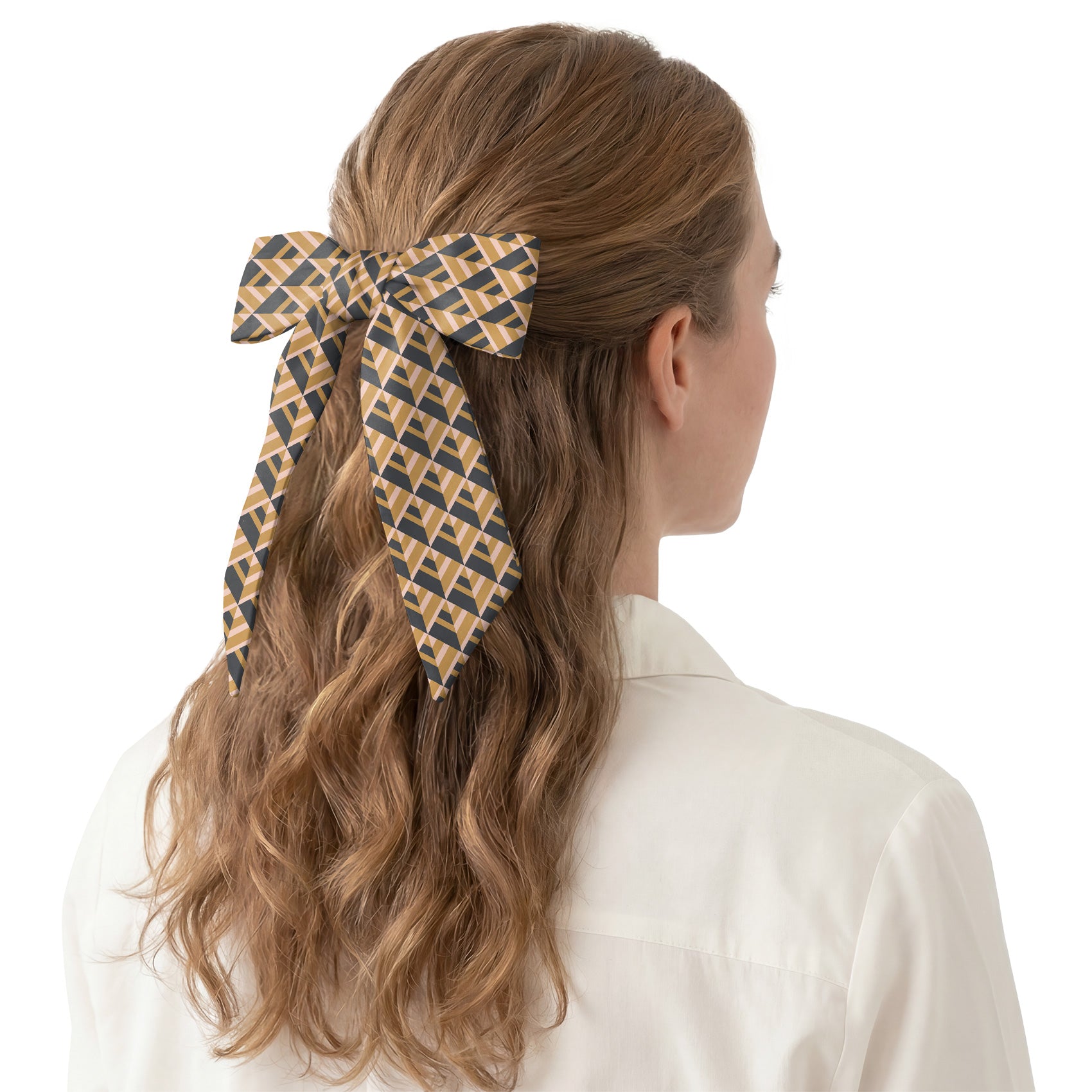 Geo Plates Hair Scarf - Hair Scarf - Knotty Tie Co.