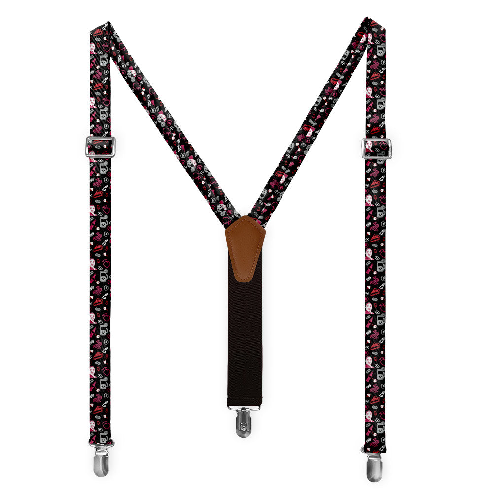 Georgia State Heritage Suspenders - Full Front View - Knotty Tie Co.