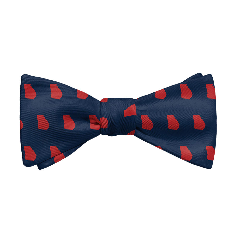 Georgia State Outline Bow Tie - Adult Standard Self-Tie 14-18" -  - Knotty Tie Co.